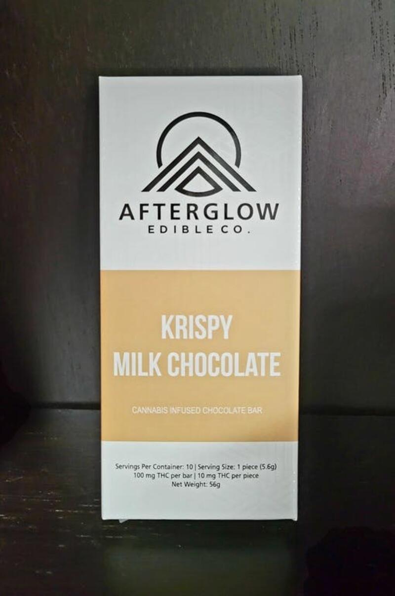 100mg Krispy Milk Chocolate Bar by Afterglow