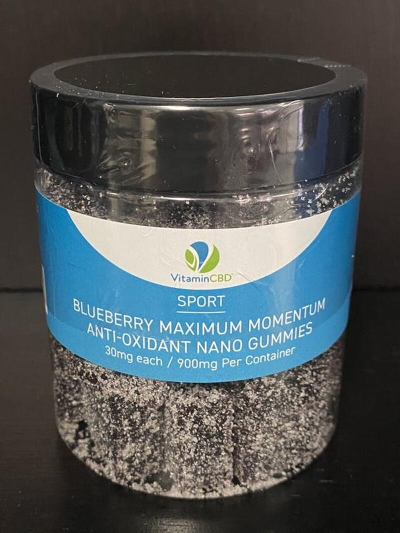900mg Vitamin CBD Blueberry Nano Gummies