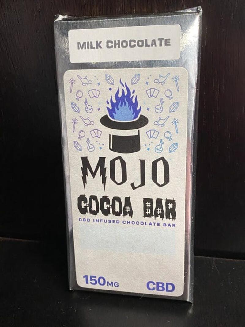 150mg CBD Infused Milk Chocolate Cocoa Bar by MOJO