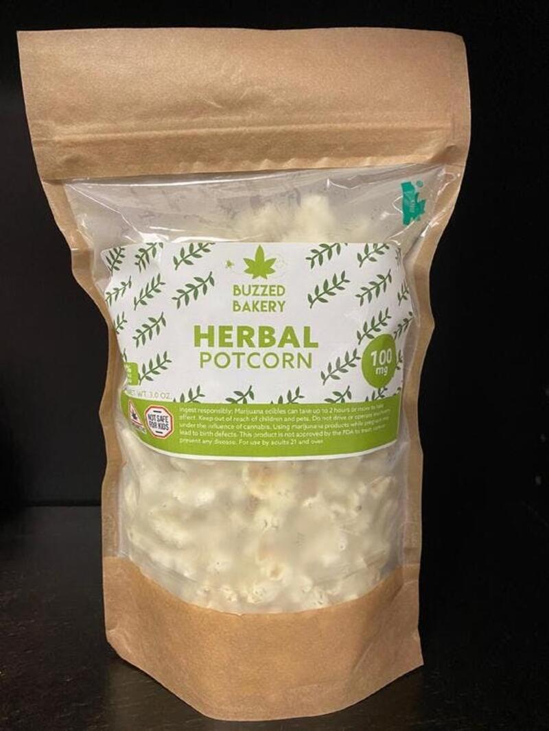 100mg Herbal Potcorn by Buzzed Bakery