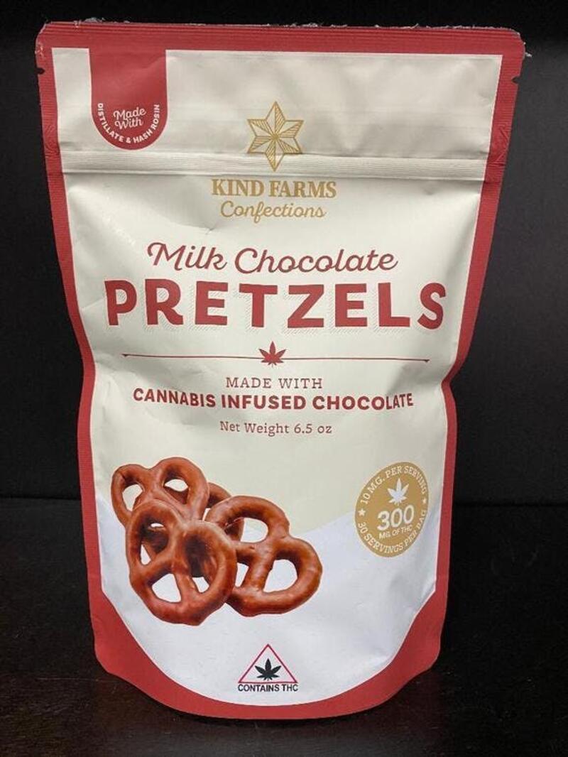 300mg Milk Chocolate Covered Pretzels by Kind Farms Reserve