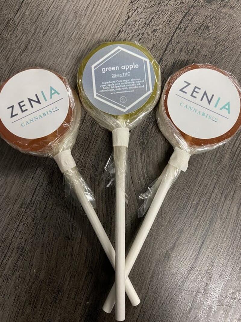 Zenia Cannabis Co. 25mg THC Lollipops