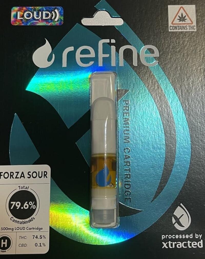 Forza Sour Live Resin .5g Cartridge- Refine