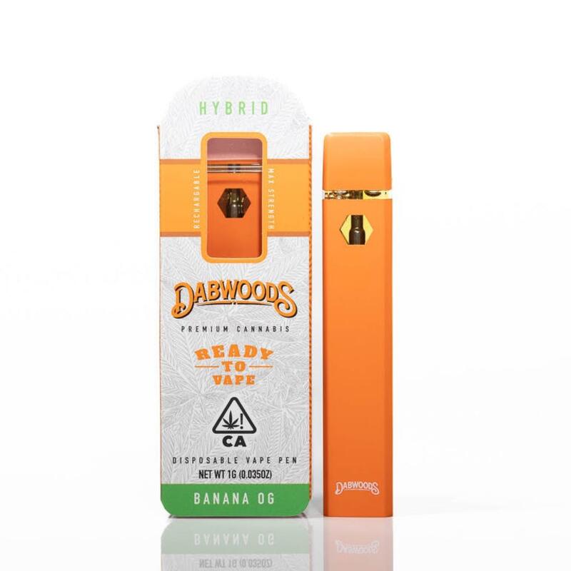 Dabwoods Disposable full gram vape - Banana Og