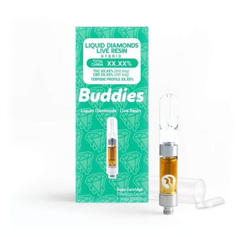 Buddies Dosidos 1g Live Resin Cartridge