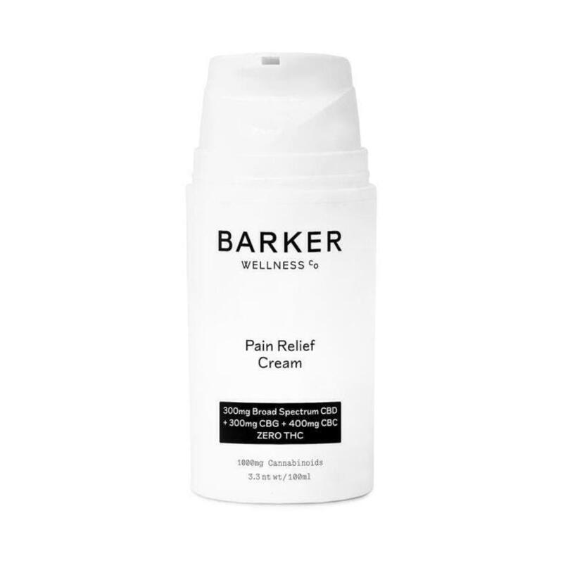 Barker Wellness: Pain Relief Cream