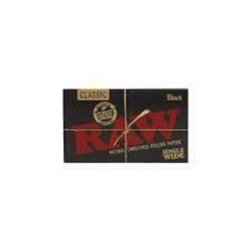 Rolling Papers - Raw Classic Black Single Wide - Rolling Papers - Raw Classic Black Single Wide
