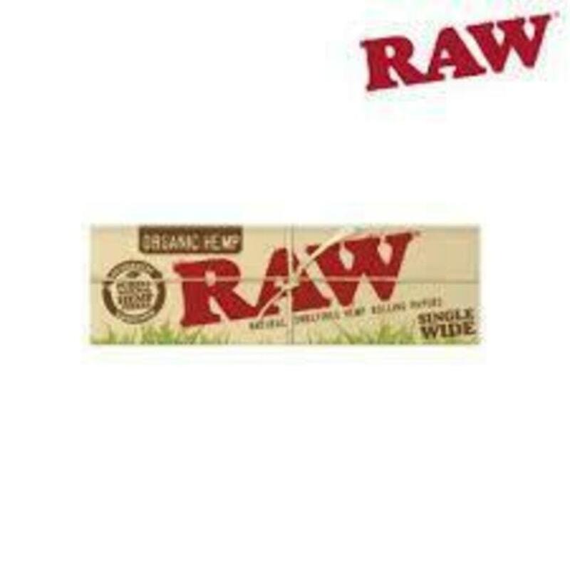 Rolling Papers - Raw Organic Hemp Single Wide - Rolling Papers - Raw Organic Hemp Single Wide