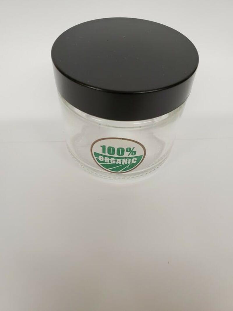 CLEAR SCREW-TOP JAR - 100% Organic - Sm