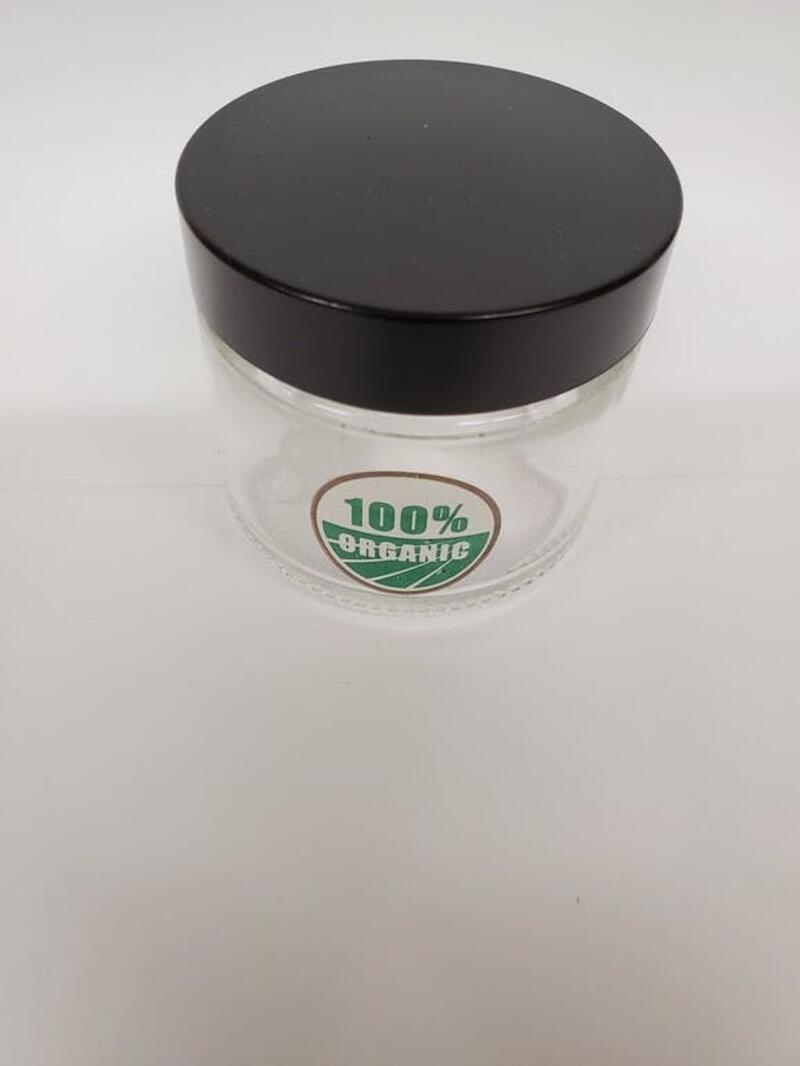 CLEAR SCREW-TOP JAR -100% Organic - X-Sm