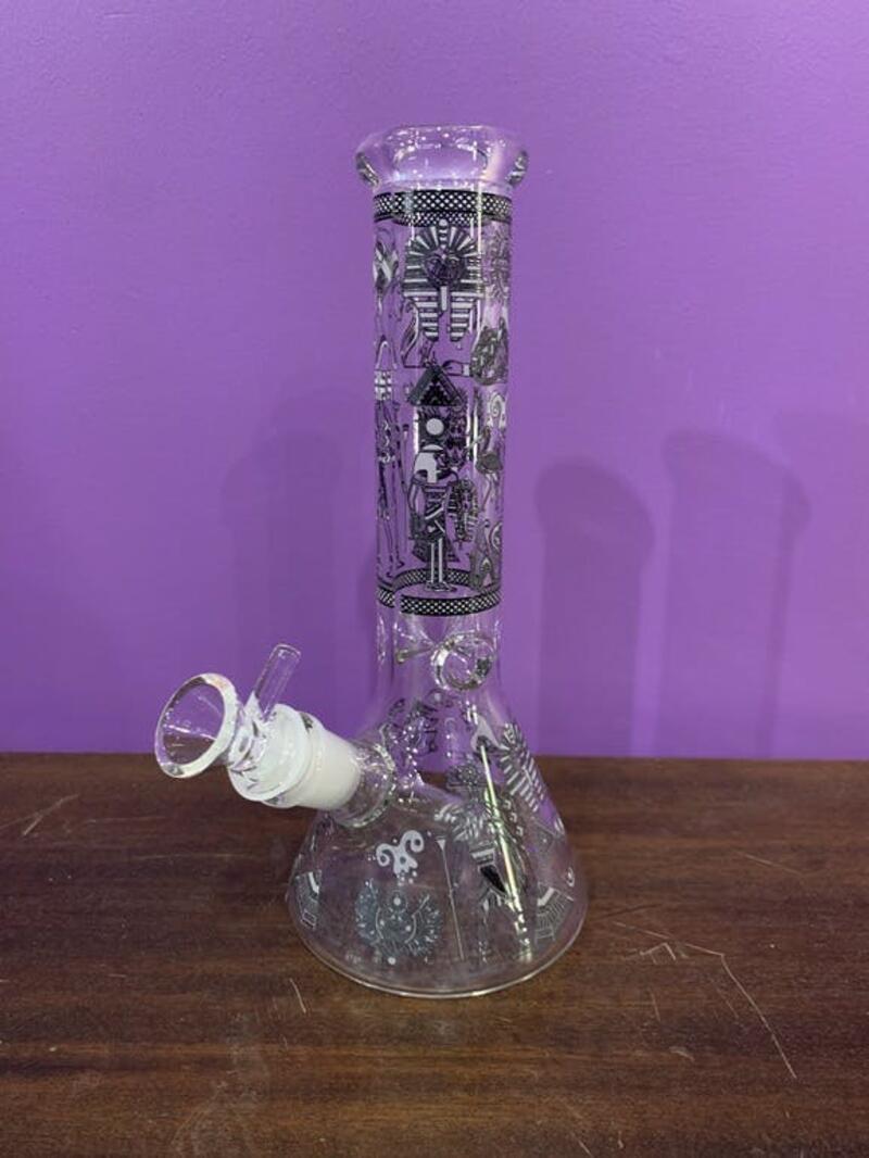 9" Egyption Glow in the Dark Bong