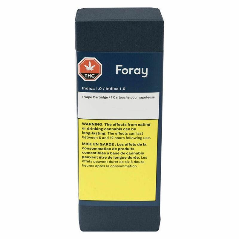 Foray - Blackberry Cream 1.0 Indica 510 Thread Cartridge Indica - 1g