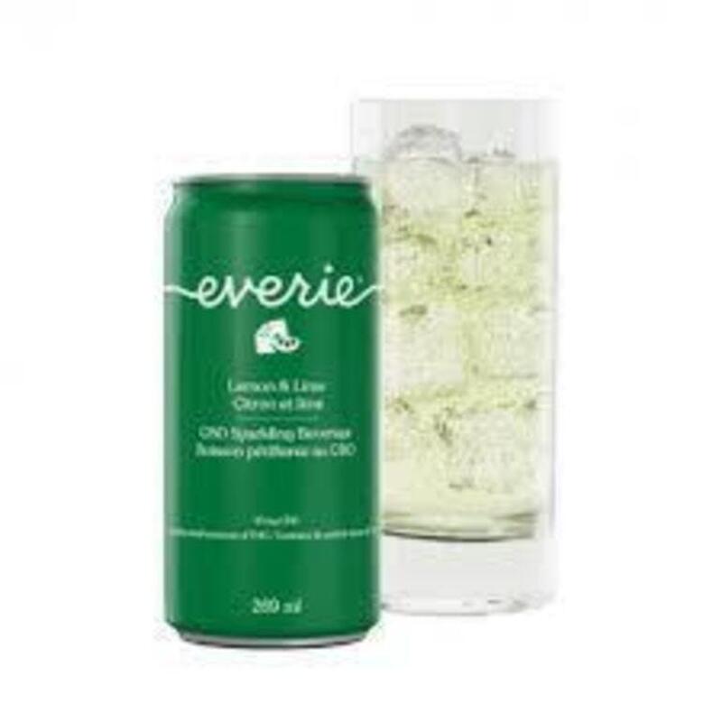 Everie Lemon & Lime CBD Sparkling Water Beverage - Everie Lemon & Lime CBD Sparkling Water Beverage