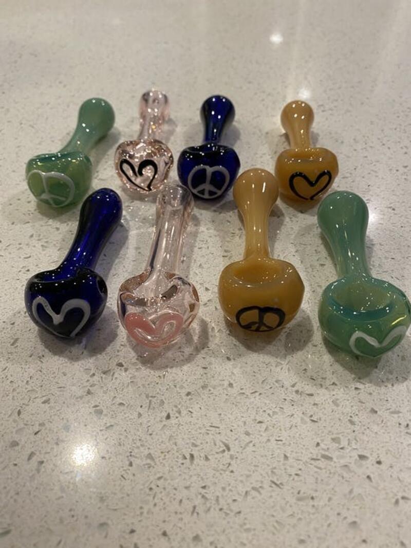 Glass love and peace pipe - Glass Love and peace pipe