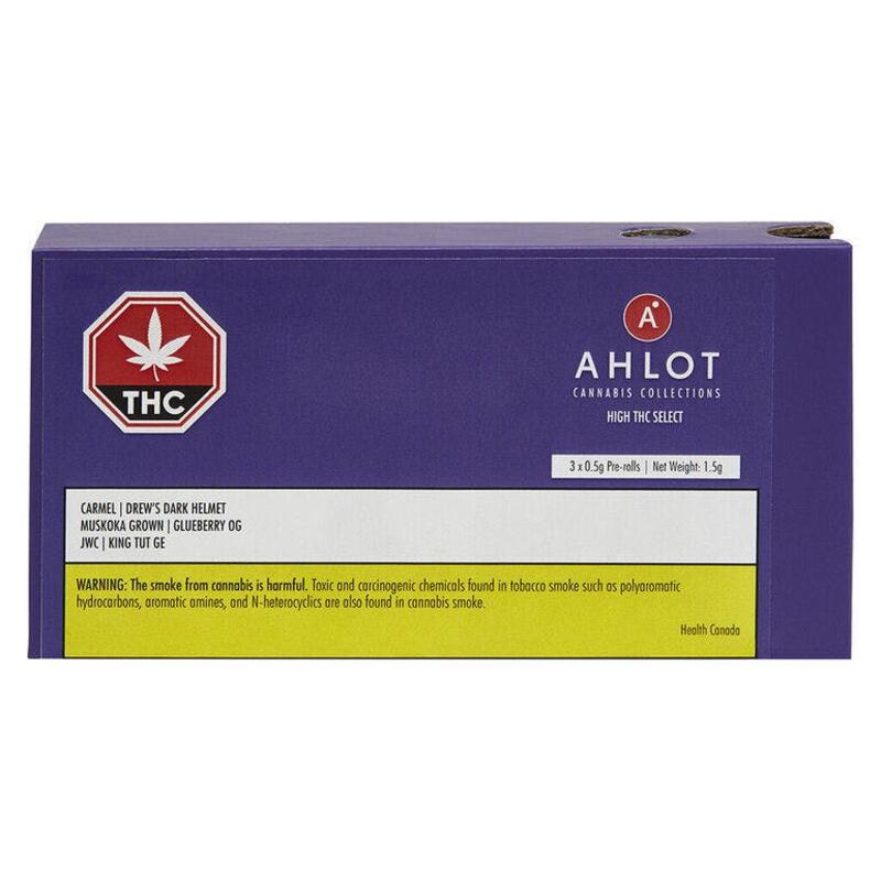 Cannabis Collections: High THC Select Pre-Roll Indica - 3x0.5g