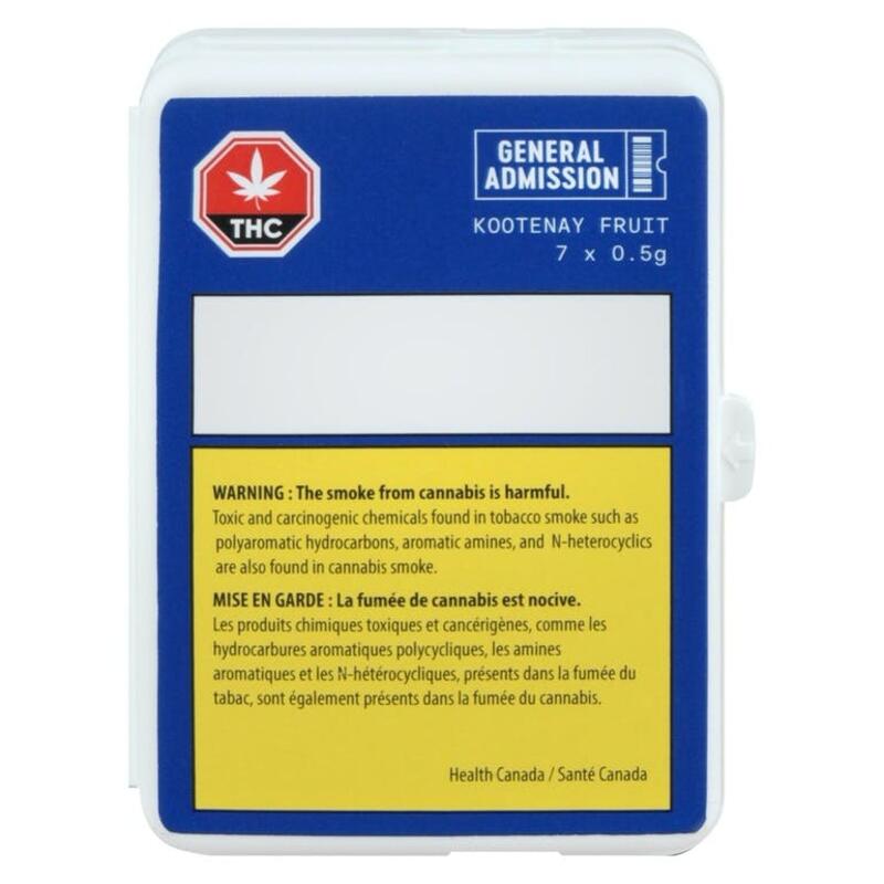 General Admission - Kootenay Fruit Pre-Roll - 7x0.5g