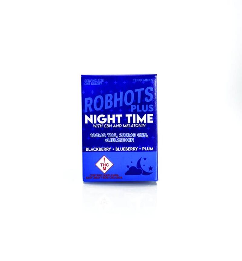 Robhots Plus Nightime 2:1 CBD:THC Gummies 10pk