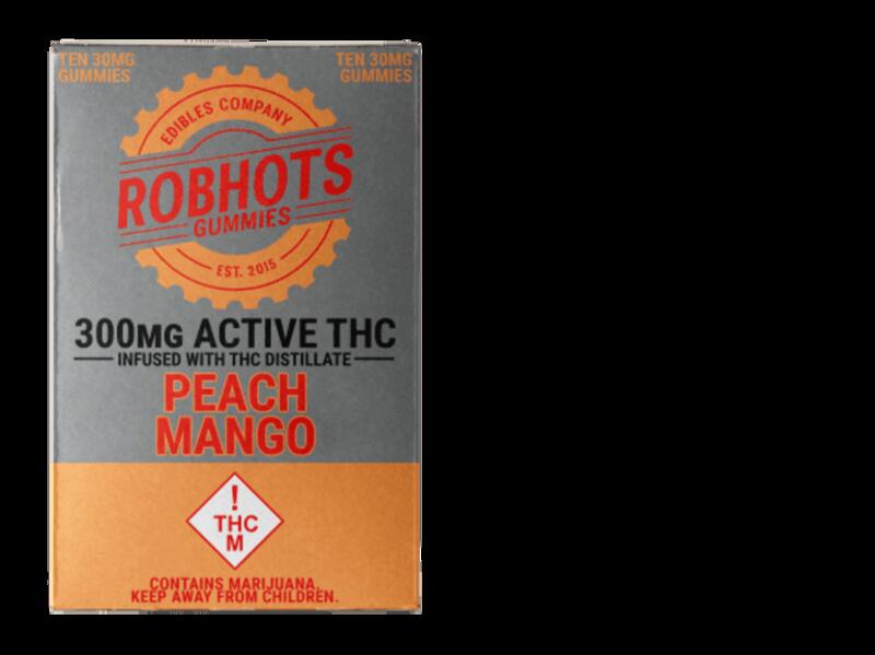 Robhots Peach Mango Gummies 300mg 10pk