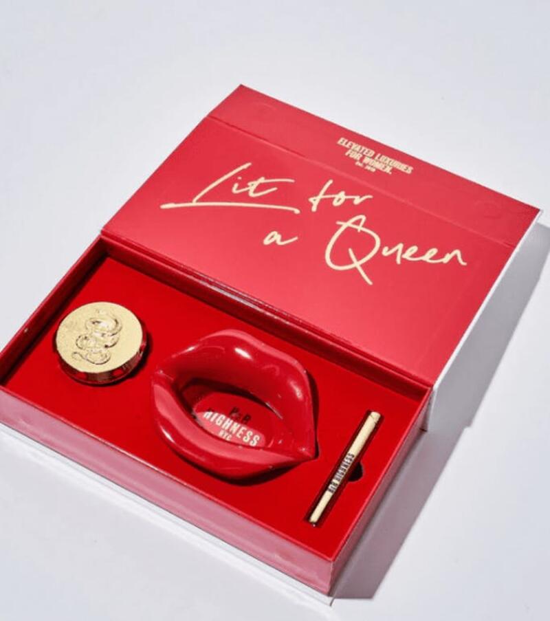 Get Lit Kit - Accessories Gift Box: Grinder, Lips, Ashtray, Lighter