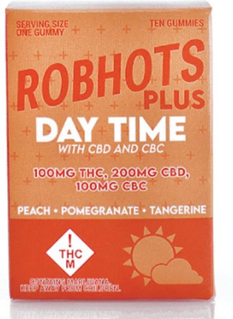 Robhots Plus Daytime 1:2:1 THC:CBD:CBC Gummies 10pk
