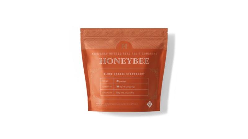 Honeybee Blood Orange Strawberry Gumdrops 20pk
