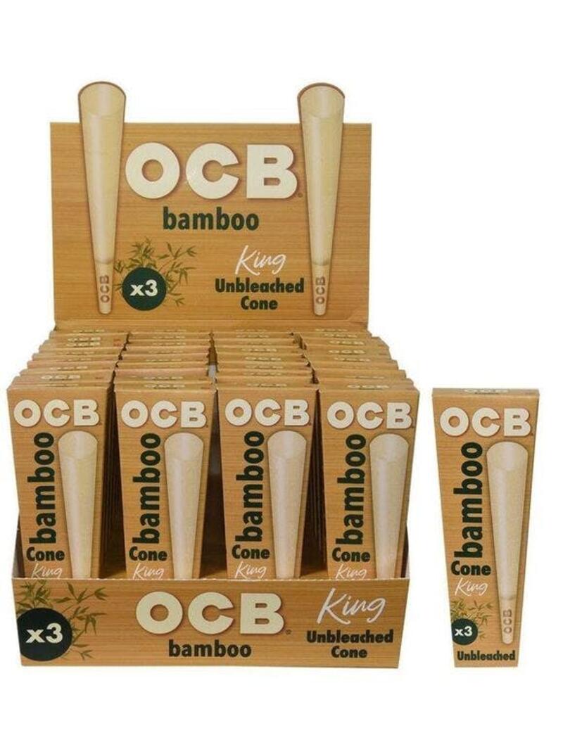 OCB - Bamboo King Size Cones 3pk