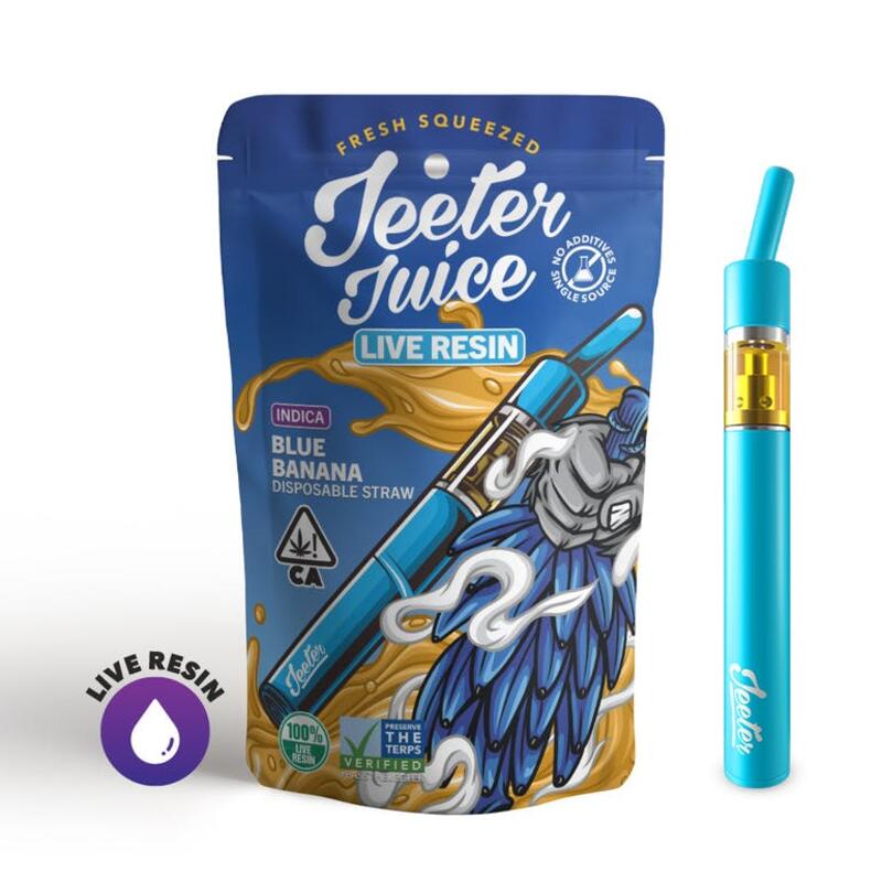 Jeeter Juice Disposable Live Resin Straw - Blue Banana