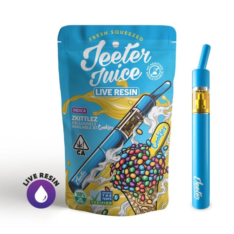 Jeeter Juice Disposable Live Resin Straw - Zkittlez