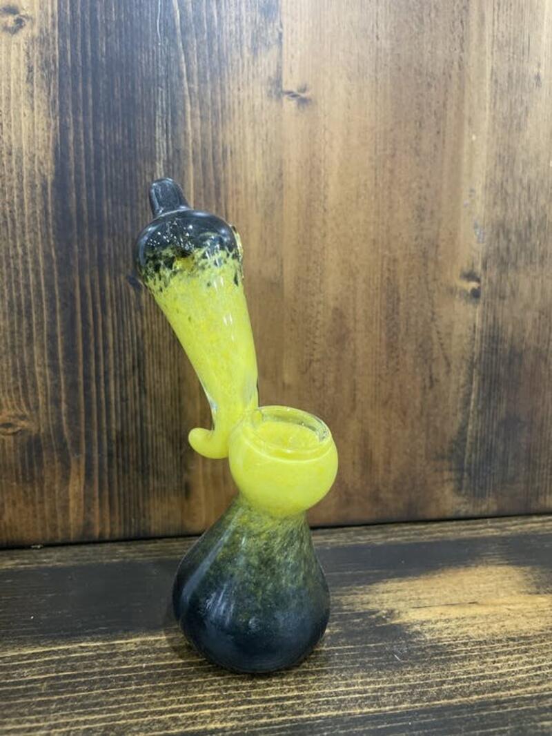 4" Hand Bubbler (black and yellow)