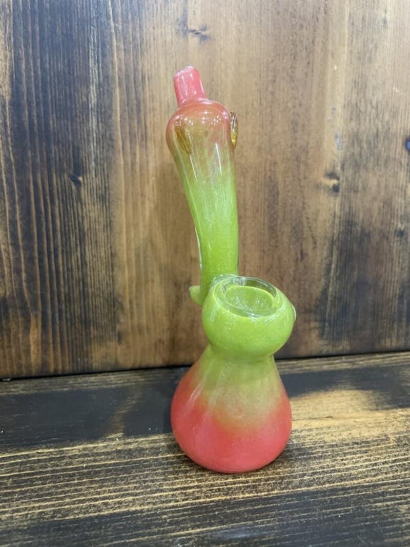 4" Hand Bubbler (Green and Red)