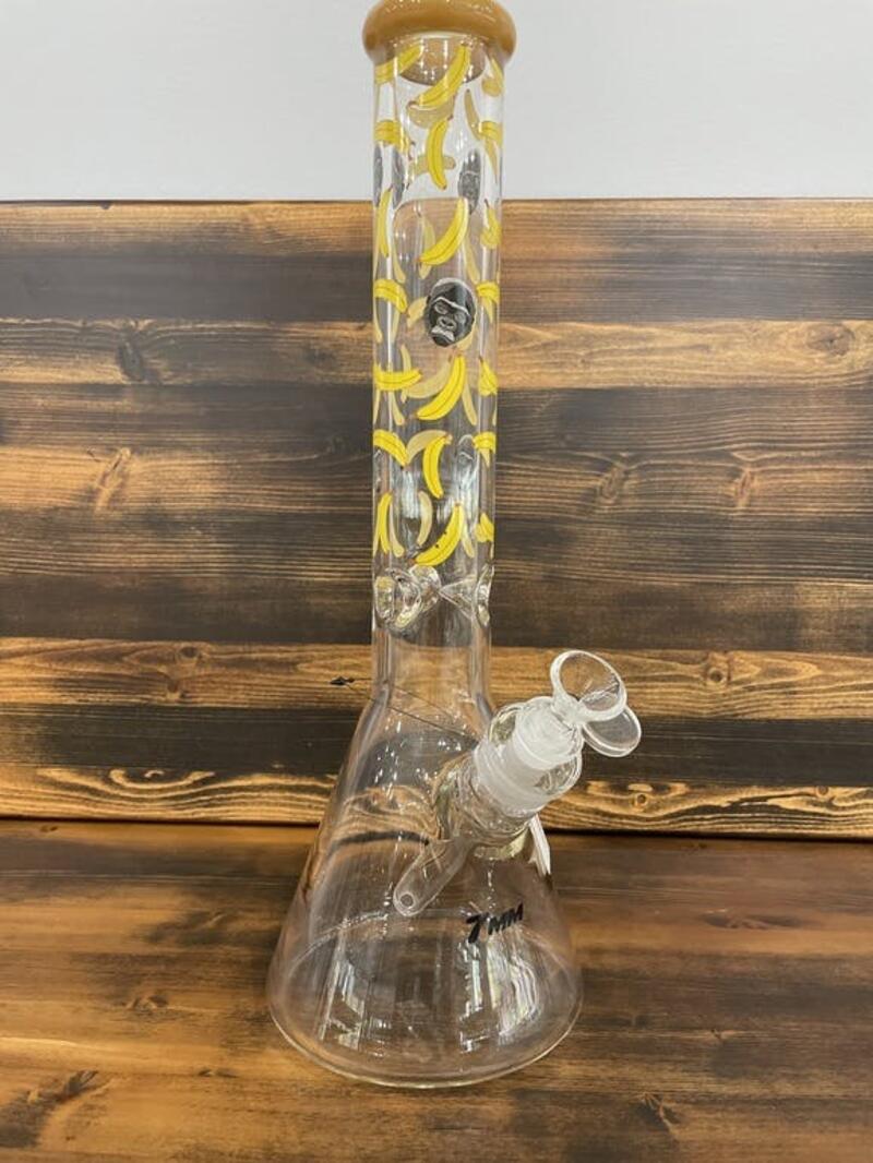18 inch gorilla banana beaker glass bong