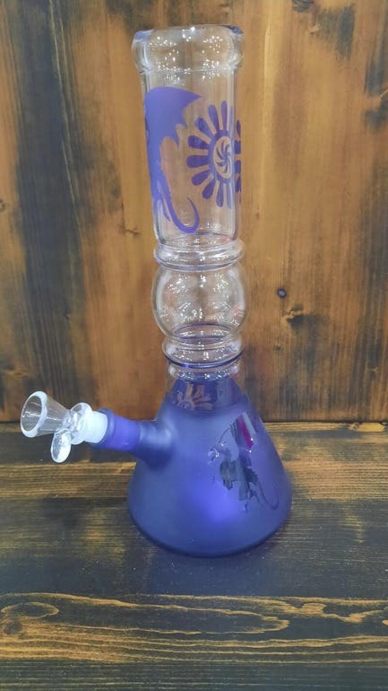 12" Purple Dragon Bong