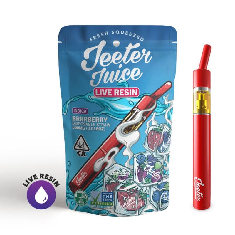 Jeeter Juice Disposable Live Resin Straw - Brrberry
