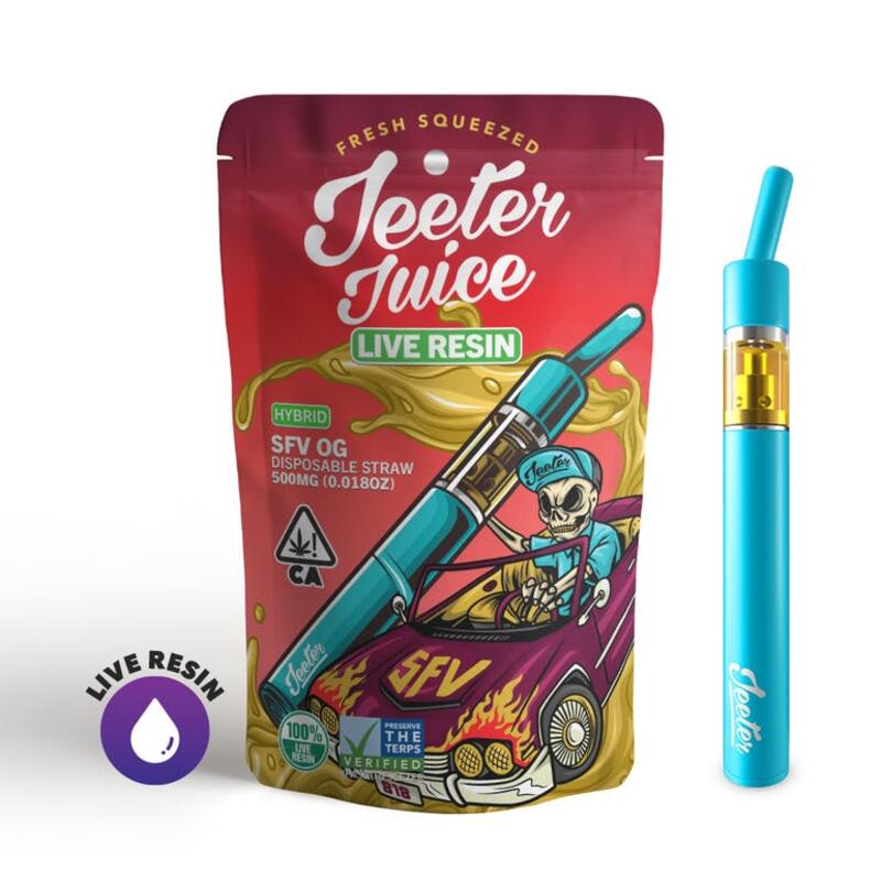 Jeeter Juice Disposable Live Resin Straw - SFV OG