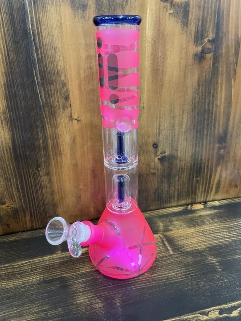11.5" Glass Pink Bong