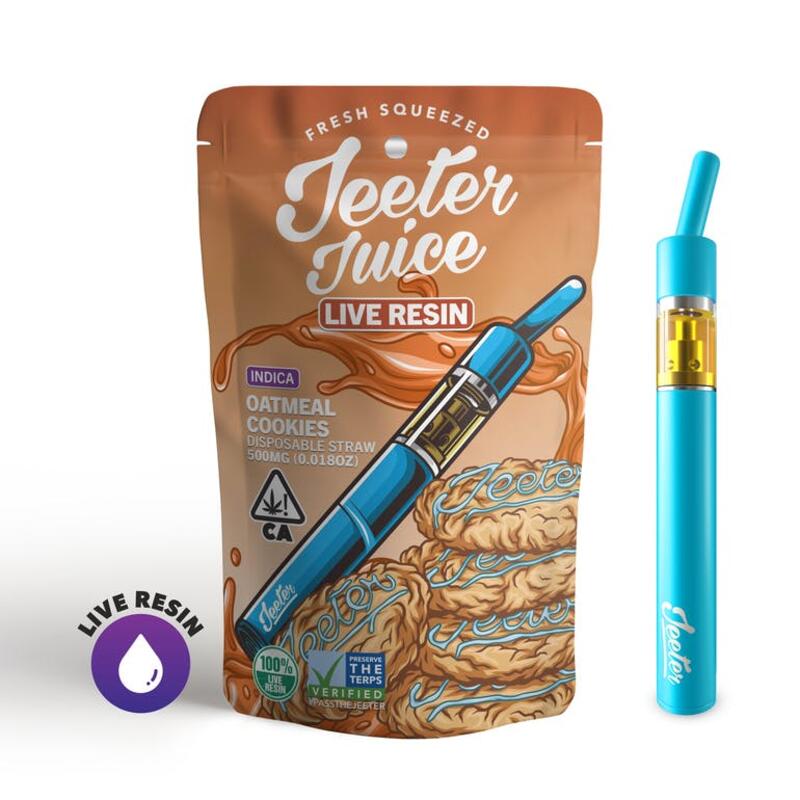 Jeeter Juice Disposable Live Resin Straw - Oatmeal Cookies