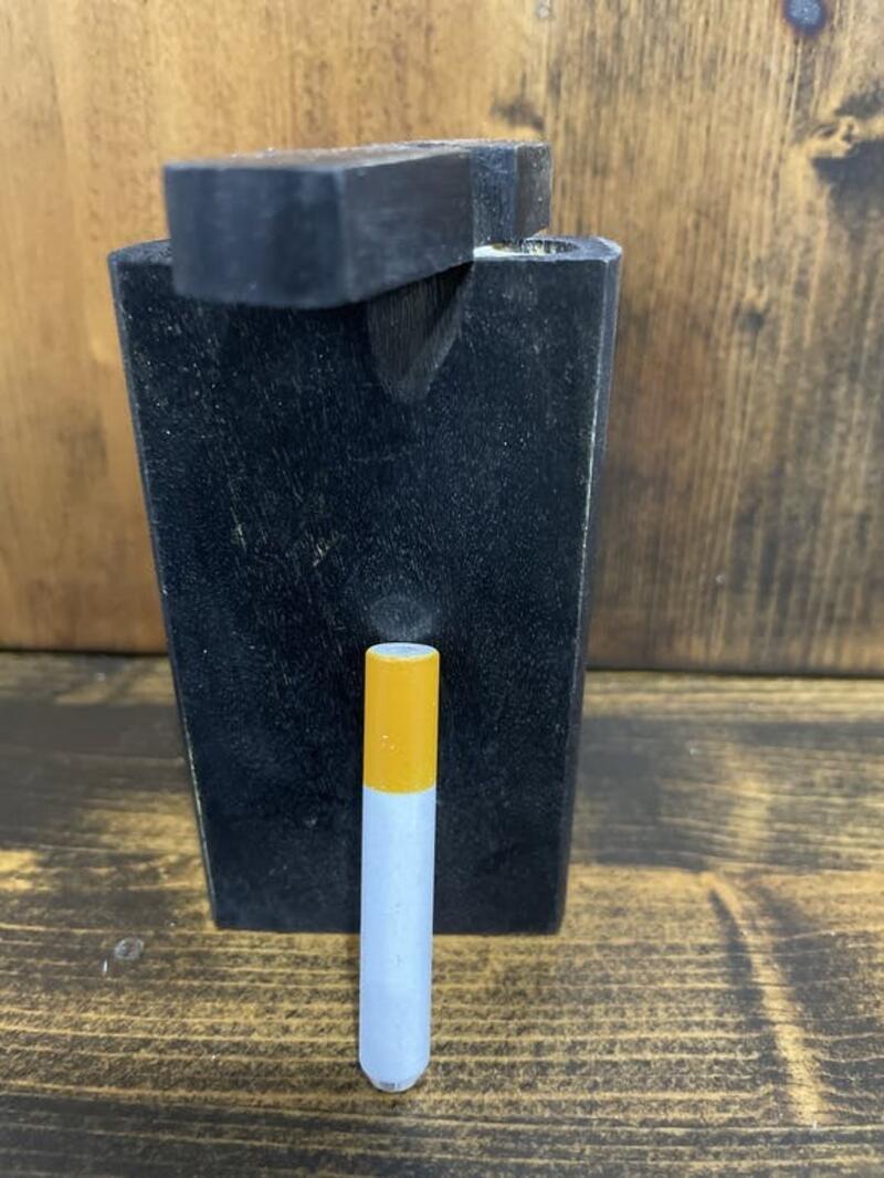 4 inch black wood dugout one hitter