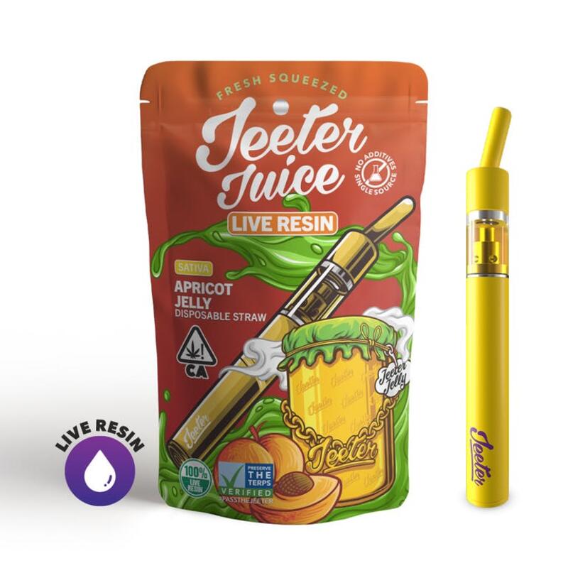 Jeeter Juice Disposable Live Resin Straw - Apricot Jelly
