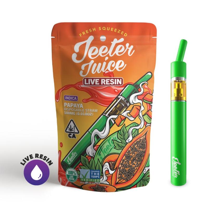 Jeeter Juice Disposable Live Resin Straw - Papaya