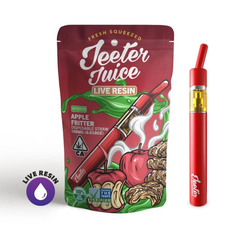 Jeeter Juice Disposable Live Resin Straw - Apple Fritter