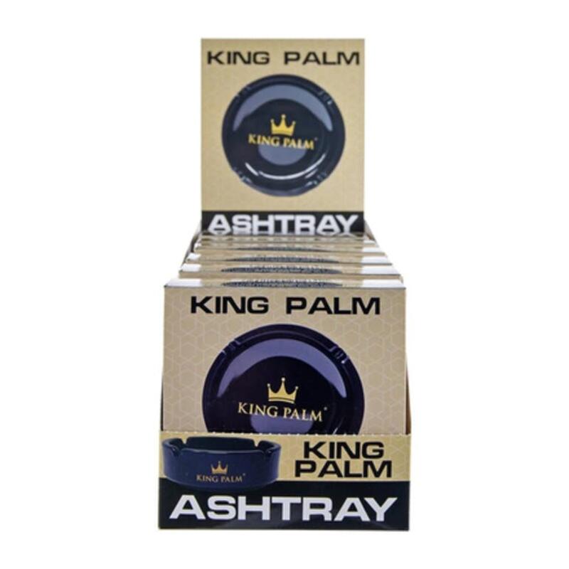 king palm ashtray black glass - king palm ashtray black glass
