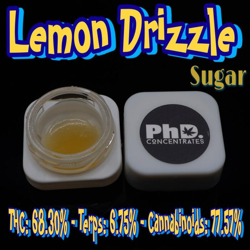PhD Concentrate 1 gram - Lemon Drizzle Sugar - 68.30% THC