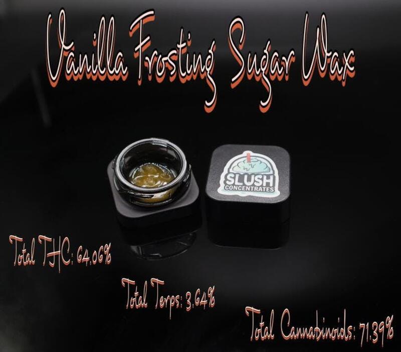Slush Concentrate - 1 gram - Vanilla Frosting Sugar Wax - 64.06% THC