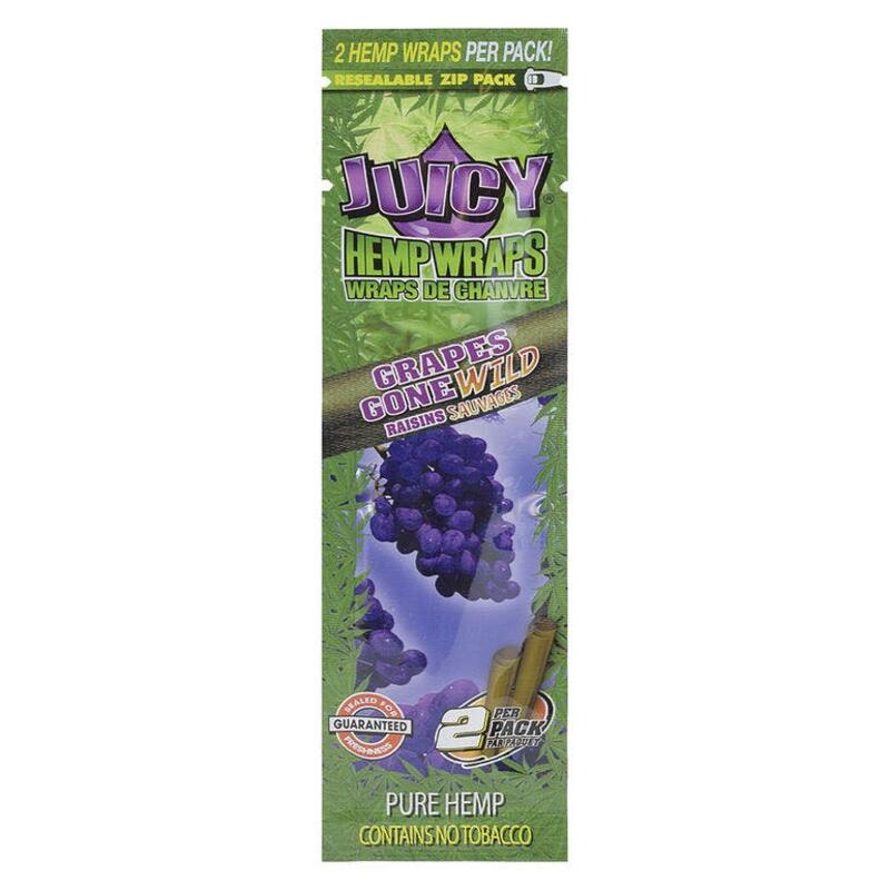 Juicy Jays - Hemp Wraps Grapes Gone Wild - 2pcs