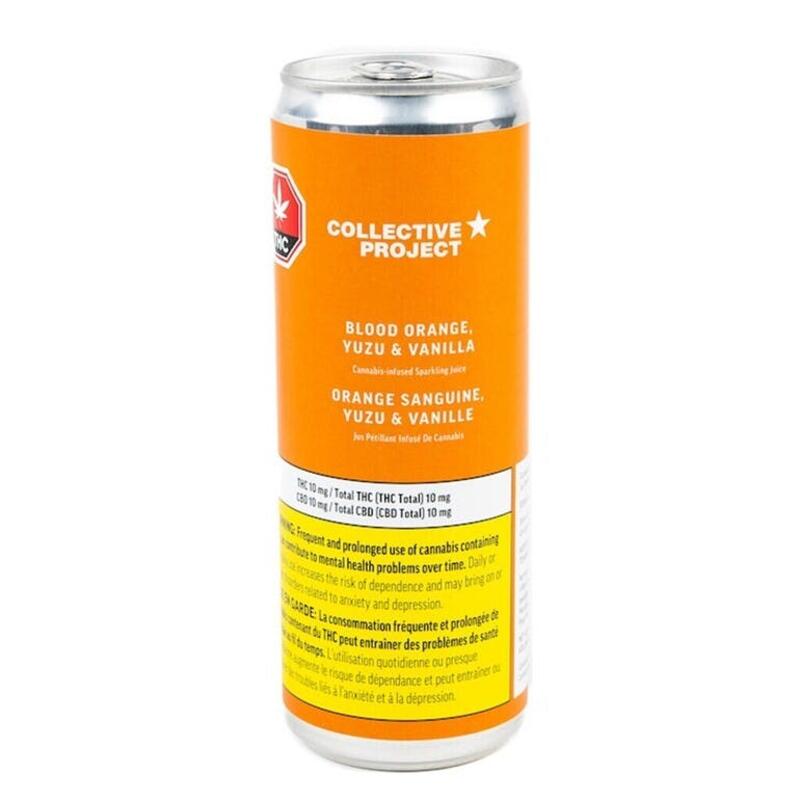 Collective Project - Blood Orange Yuzu & Vanilla Sparkling Juice Blend - 1x355ml