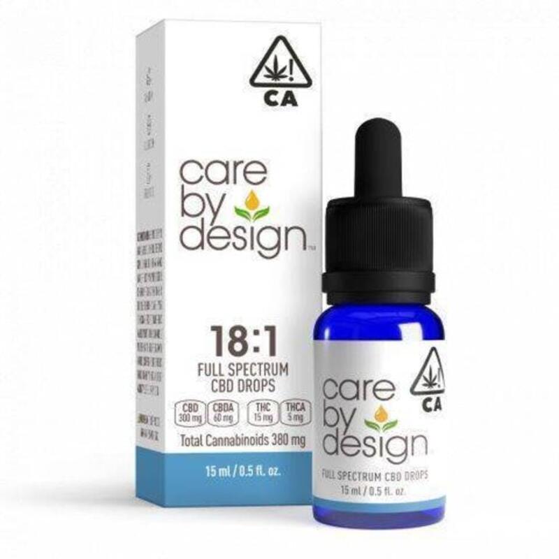 Care By Design 18:1 CBD Full Spectrum Drops 30ml