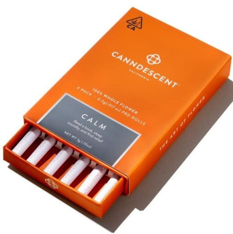 Canndescent Calm Mini Preroll Pack 6ct - 3g