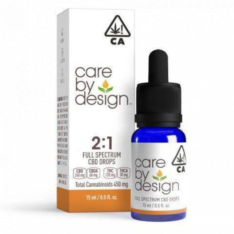 Care By Design 2:1 CBD Full Spectrum Drops 30ml