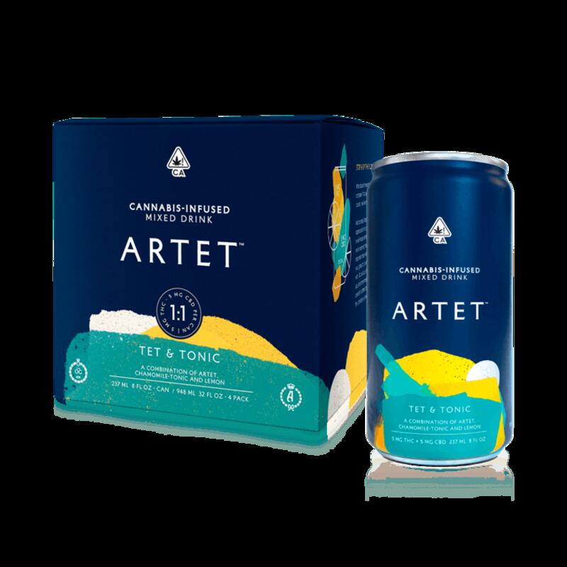 Artet Tet & Tonic 1:1 Mixed Drink 4pck