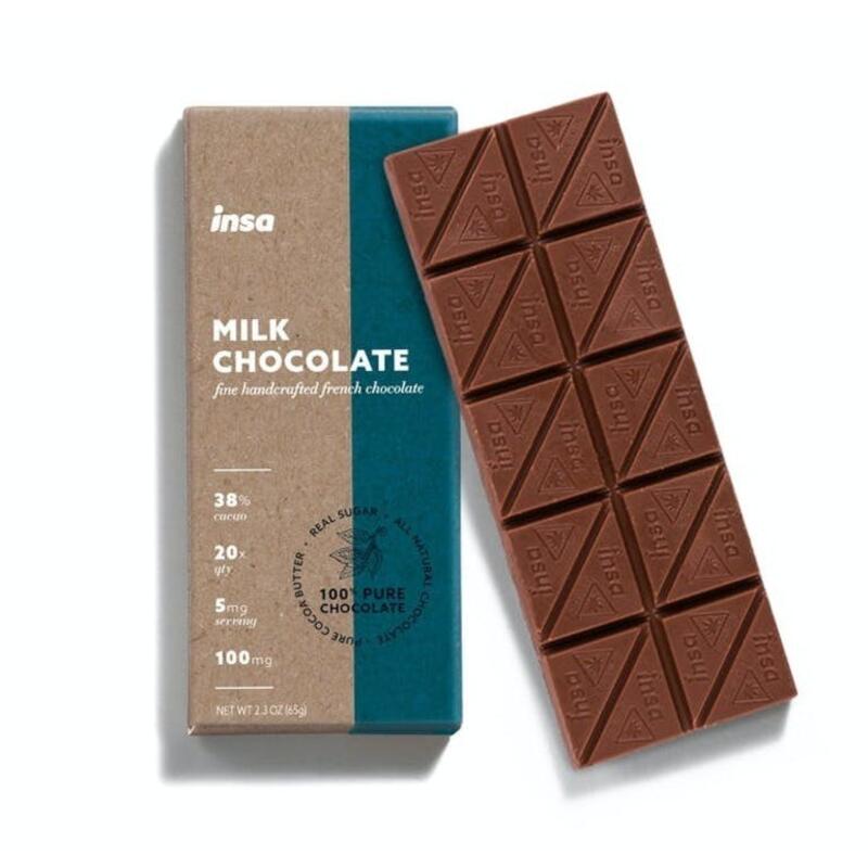 INSA - Chocolate Bar 100mg - Milk Chocolate